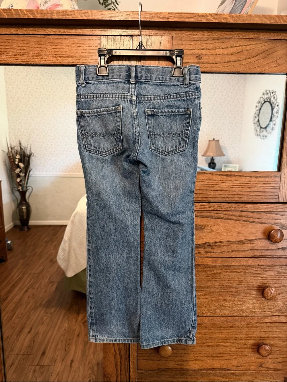 Boys Basic Bootcut Adjustable Waist Jeans Size 7S